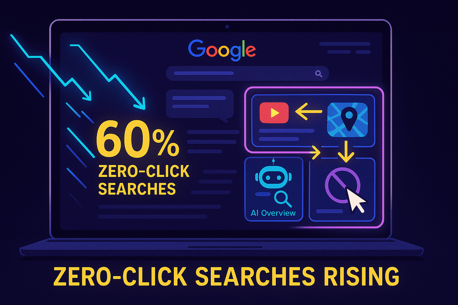 Zero-Click Searches on the Rise, Organic Clicks Declining: Report