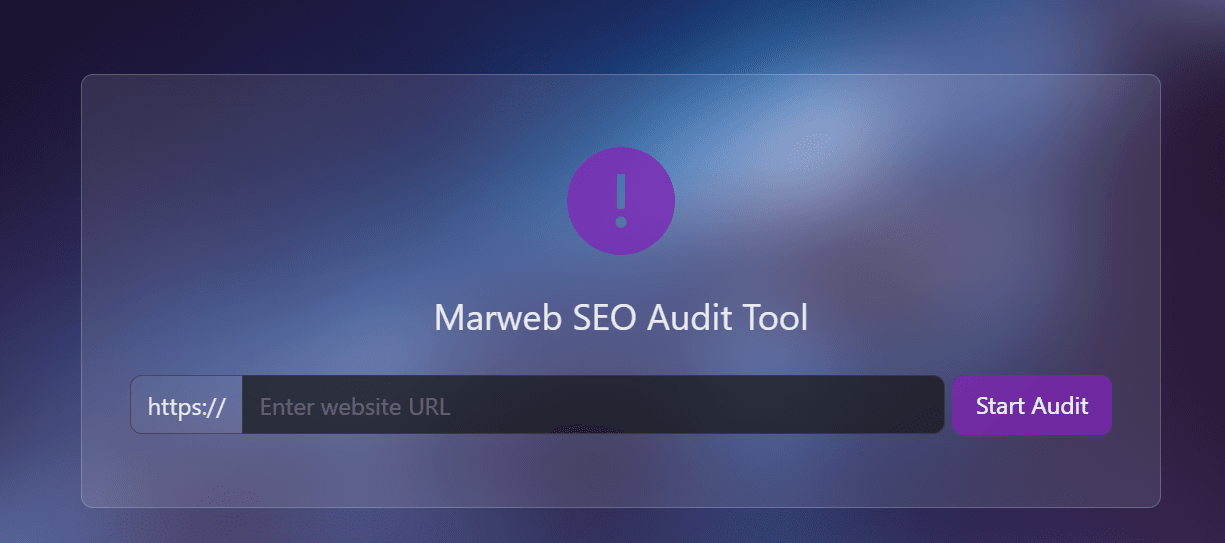 Marweb SEO Audit